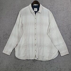 NEW Women's Jachs Girlfriend Super Soft Feel Flannel Shirt White Size XXL